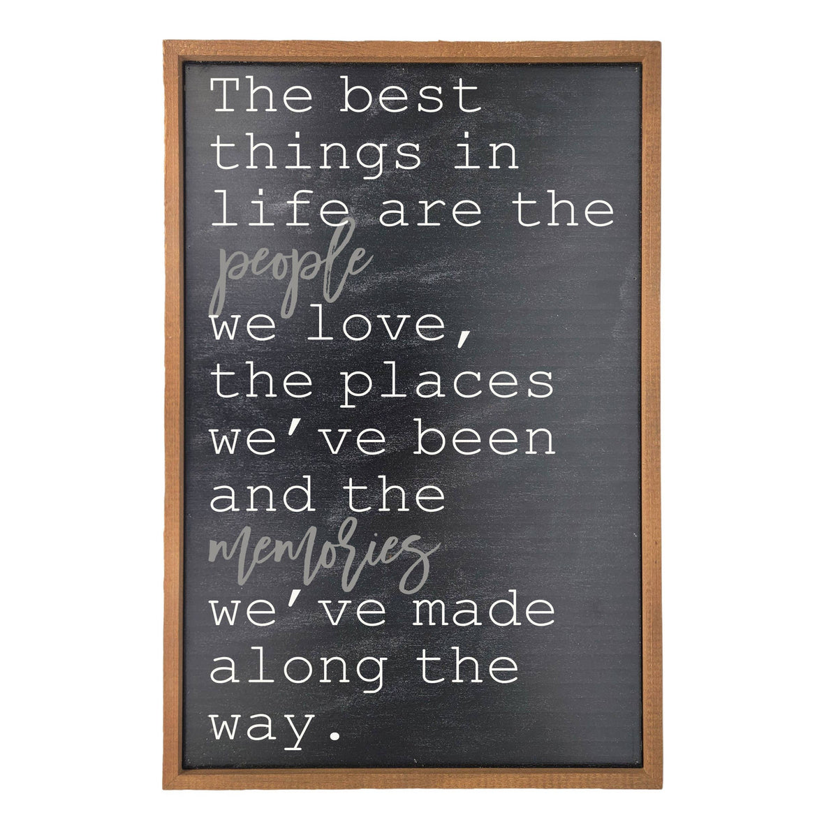 The Best Things In Life Rustic Wall Art Wood Sign - Home Decor