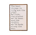 The Best Things In Life Rustic Wall Art Wood Sign - Home Decor