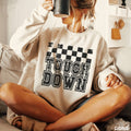 Touch Down Football Checkered Sweatshirt